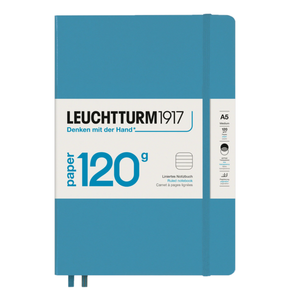 LEUCHTTURM 1917 120GSM EDITION NORDIC BLUE MEDIUM RULED JOURNAL