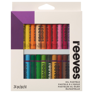 REEVES OIL PASTELS SET OF 24 COLOURS