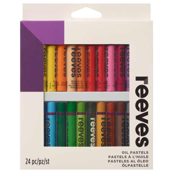 REEVES OIL PASTELS SET OF 24 COLOURS