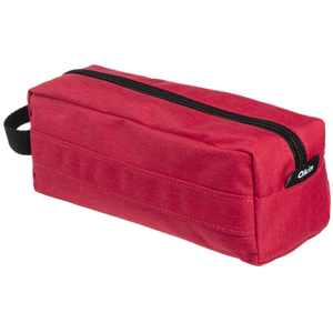 OKIN RED SINGLE ZIP PENCIL CASE