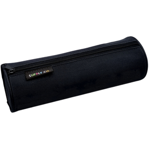 SUPPLY CO BLACK RECYCLED TUBE PENCIL CASE 21X8CM