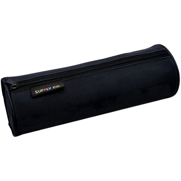 SUPPLY CO BLACK RECYCLED TUBE PENCIL CASE 21X8CM