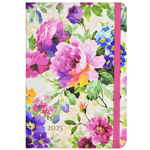 2025 DIARY COMPACT PEONY GARDEN 16-MONTH WEEKLY PLANNER