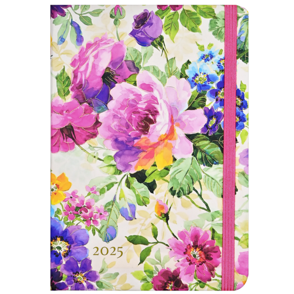 2025 DIARY COMPACT PEONY GARDEN 16-MONTH WEEKLY PLANNER