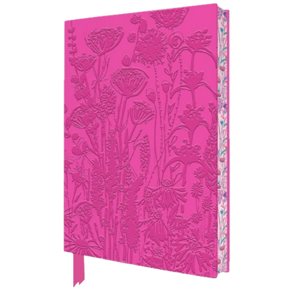 LUCY INNES WILLIAMS' PINK GARDEN HOUSE A5 ARTISAN ART SOFTCOVER NOTEBOOK