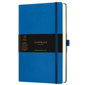 AQUARELA MEDIUM RULED NOTEBOOK BLUE SEA