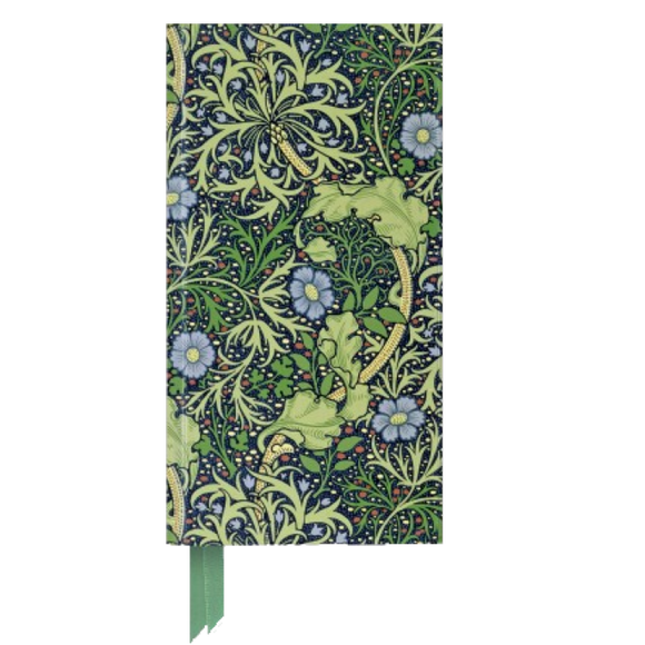 WILLIAM MORRIS'S SEAWEED SLIMLINE FOILED JOURNAL