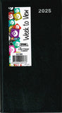 2025 POCKET DIARY SLIM WEEK TO VIEW ASSORTED