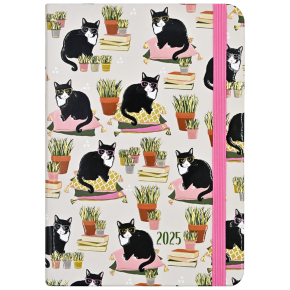 2025 DIARY COMPACT SMARTY CATS 16-MONTH WEEKLY PLANNER