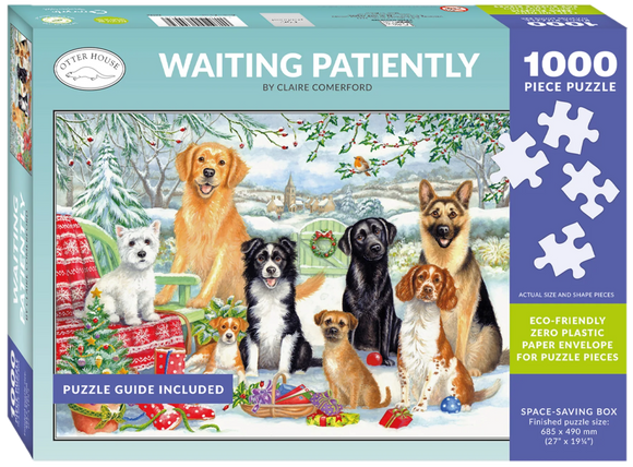 CHRISTMAS JIGSAW 1000PC 'WAITING PATIENTLY'