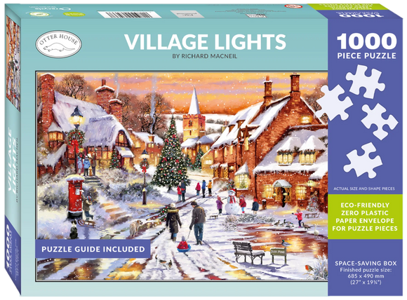 CHRISTMAS JIGSAW 1000PC 'VILLAGE LIGHTS'