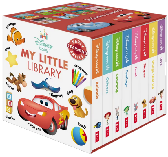 DISNEY BABY MY LITTLE LIBRARY 8-BOOK CUBE