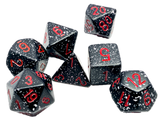 POLYHEDRAL DICE SET SPECKLED SPACE