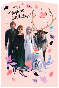 BIRTHDAY CARD MAGICAL BIRTHDAY FROZEN