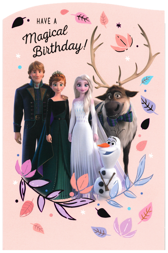 BIRTHDAY CARD MAGICAL BIRTHDAY FROZEN