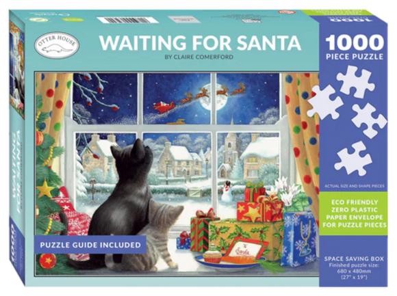 CHRISTMAS JIGSAW 1000PC 'WAITING FOR SANTA'