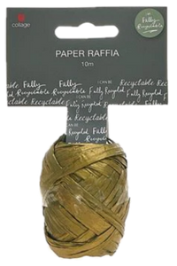 PAPER RAFFIA 10 GOLD