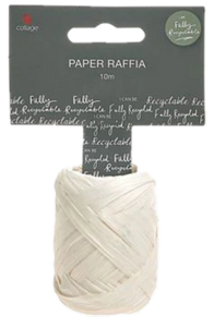 PAPER RAFFIA 10M WHITE