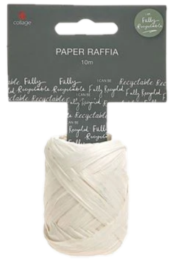 PAPER RAFFIA 10M WHITE