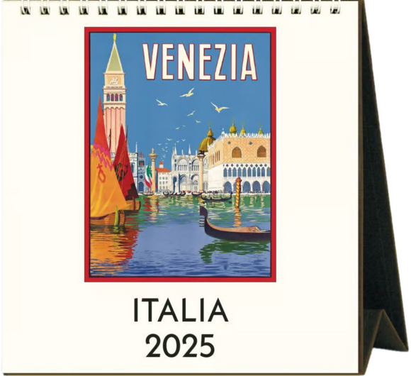 2025 DESK CALENDAR CAVALLINI ITALIA