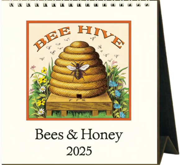 2025 CALENDAR CAVALLINI BEES & HONEY DESK CALENDAR