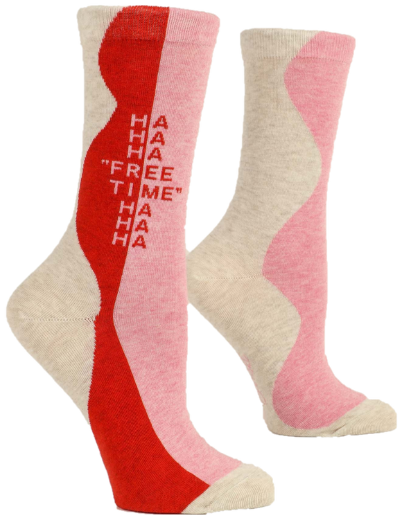 HAHAHA FREE TIME WOMENS CREW SOCKS