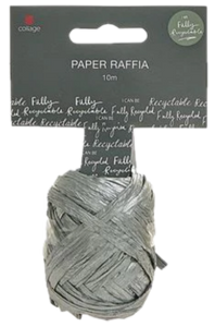 PAPER RAFFIA 10M SILVER