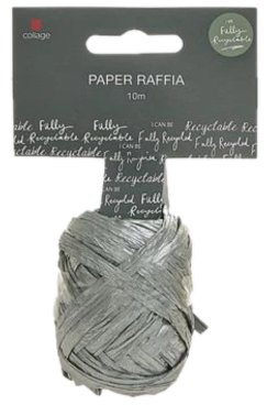 PAPER RAFFIA 10M SILVER