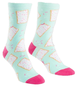 TOE-STER PASTRY WOMENS CREW SOCKS