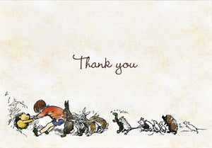 POOH BEAR THANK YOU CARDS - 14 CARDS WITH ENVELOPES