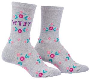 WTF WOMENS CREW SOCKS