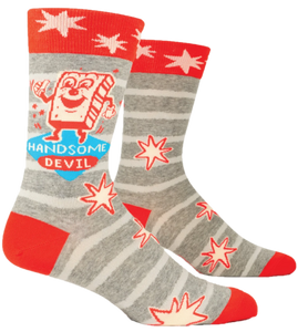 HANDSOME DEVIL MENS CREW SOCKS