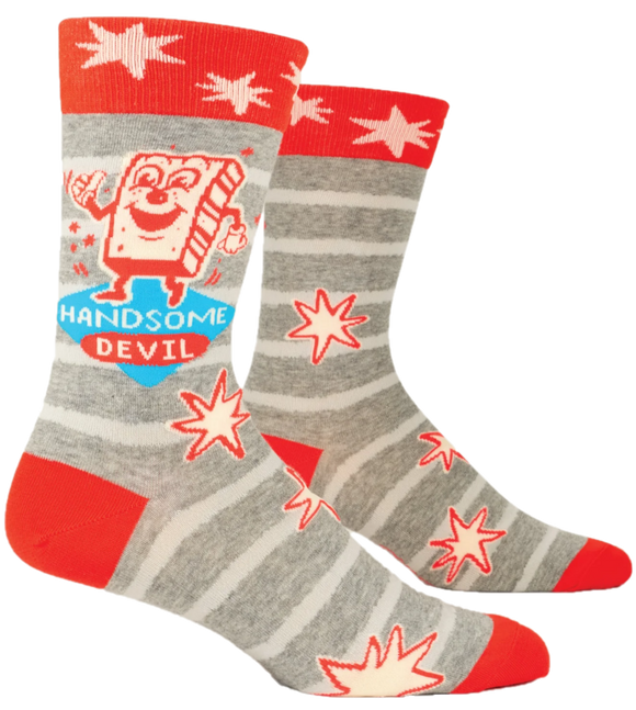 HANDSOME DEVIL MENS CREW SOCKS