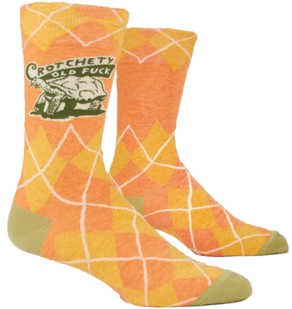 CROTCHETY OLD FUCK MENS CREW SOCKS