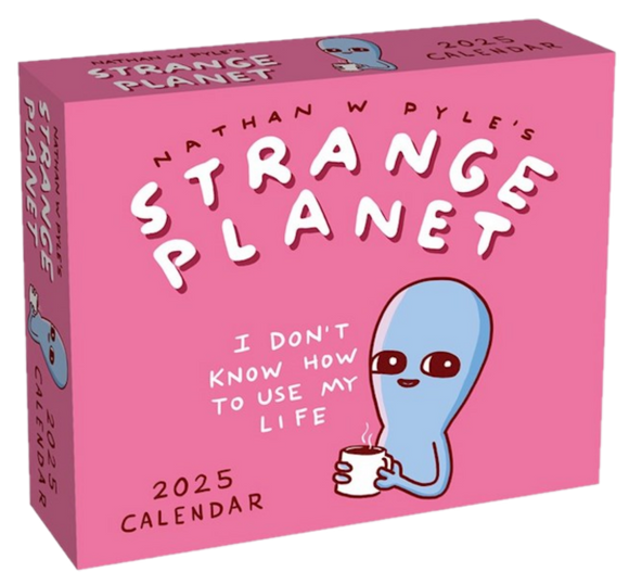 2025 BOXED CALENDAR STRANGE PLANET