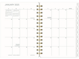 2025 DIARY AGATHA WEEKLY/MONTHLY PLANNER STONE - 17 MONTHS