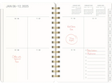 2025 DIARY AGATHA WEEKLY/MONTHLY PLANNER STONE - 17 MONTHS