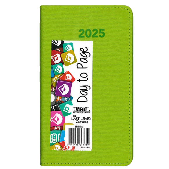 2025 DIARY B6 BECALL GREEN DAY-TO-A-PAGE