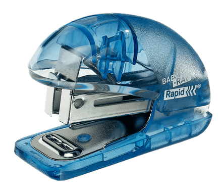 RAPID SKY BLUE BABY-RAY STAPLER WITH STAPLES