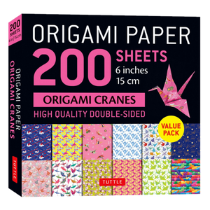 ORIGAMI CRANES ORIGAMI PAPER 200 SHEETS 15CM