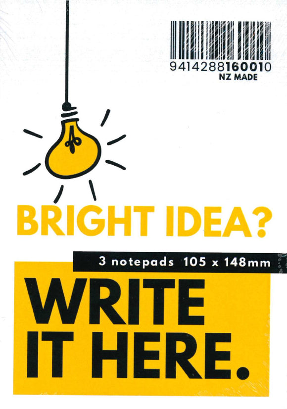 BRIGHT IDEA HANDY JOTTER 50LF 3PACK