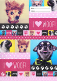 WOOF A4 BOOK COVERS ASSORTED