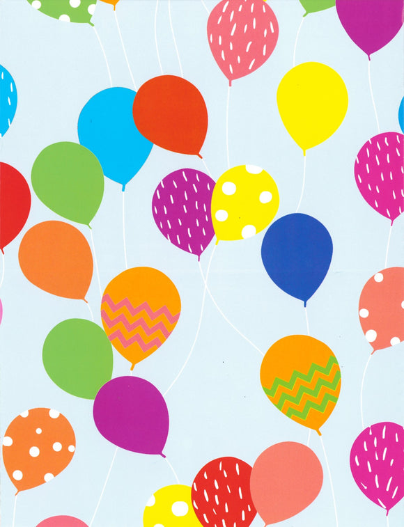 FLATWRAP MULTICOLOURED BALLOONS