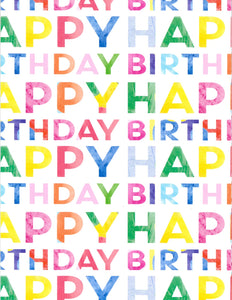 FLATWRAP HAPPY BIRTHDAY TEXT