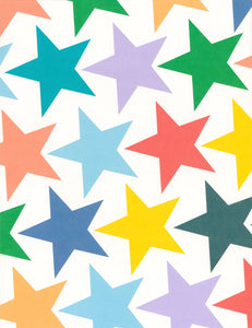 FLATWRAP MULTICOLOURED STARS