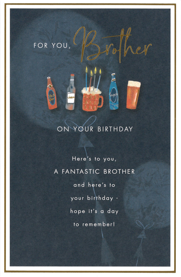 BIRTHDAY CARD BROTHER BEERS