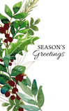 CHRISTMAS BOXED CARDS SEASON'S GREETINGS HOLLY 10 PACK