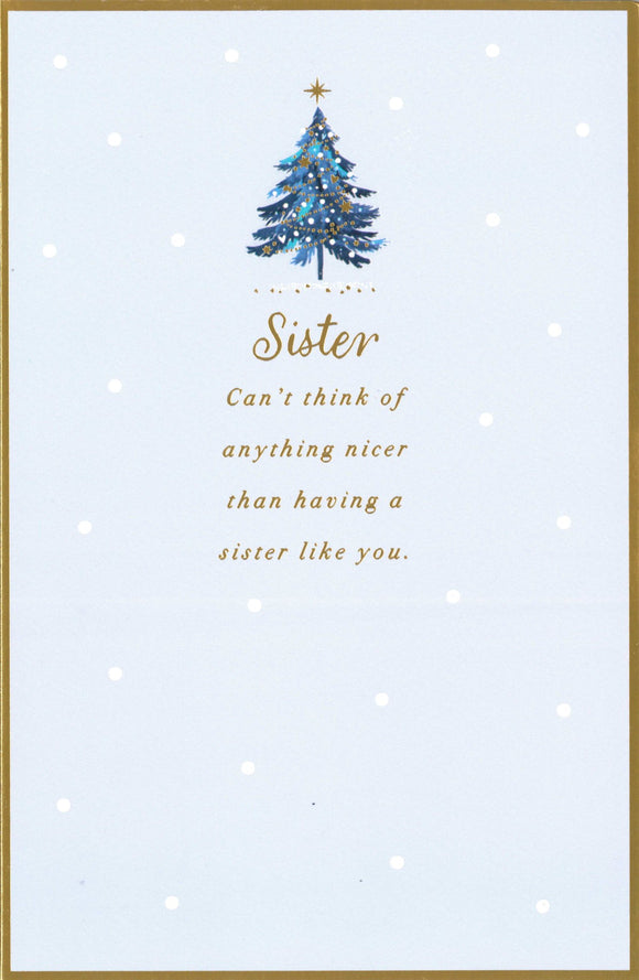 CHRISTMAS CARD SISTER TREE