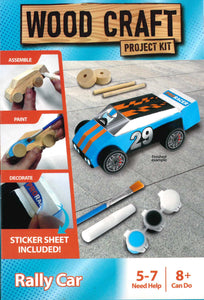 RALLY CAR WOOD CRAFT PROJECT KIT