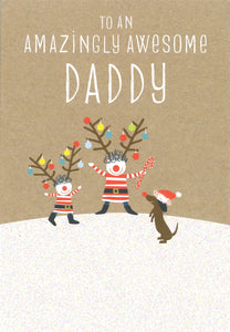 CHRISTMAS CARD DADDY AMAZINGLY AWESOME